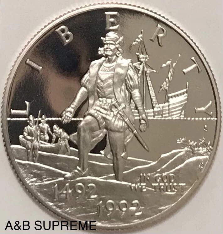 1992 S Christopher Columbus Voyage Commemorative Half Dollar Clad Gem Proof - Image 2 of 4