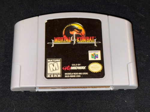 Mortal Kombat 4 (Nintendo 64, 1998) Cleaned / Tested / Authentic - N64