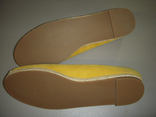 Isaac Mizrahi en vivo! Alpargatas planas de cuero gamuza para mujer US 8,5 M amarillo Dijon - Imagen 5 de 5