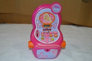  Barbie  Electronic ATM  Machine Talking Bank with Key and 