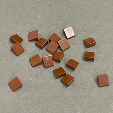 Lego 54200 50746 Reddish Brown Replacement Add-on Pieces Parts Lot of 18