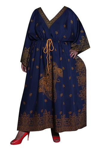 Casual Kaftan Dresses for Women African Long Beach Wear Moomoo Plus Size Boho Ca - Picture 10 of 39