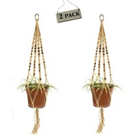 Baliante Boho Looking Plant Hanger 45 Inch Classic Handmade Jute Rope Hanging... on sale Baliante Boho Looking Plant Hanger 45 Inch Classic Handmade Jute Rope Hanging... on sale