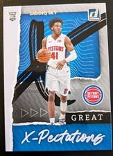 2020-21 Donruss Basketball Saddiq Bey Great X-Pectations Rookie #19 Pistons