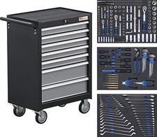 Carrello portautensili attrezzi cassettiera 7 cassetti 263 porta utensili BGS