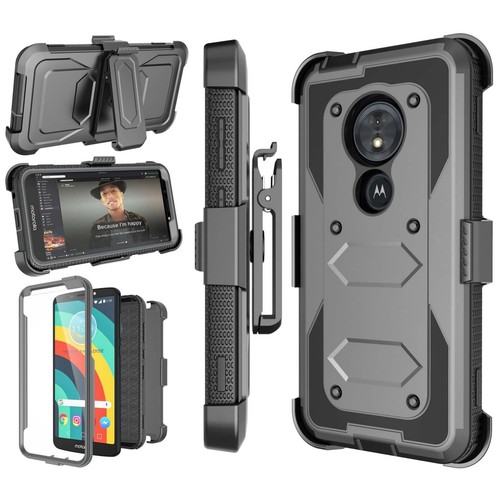 Für Motorola Moto G6 Play/G6 Forge Raffinierte Handyhülle + Gürtelclip Holster Hülle - Bild 14 von 45