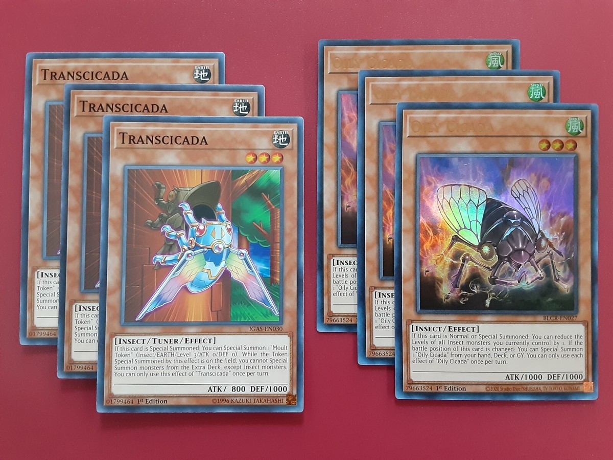 Yugioh Digital Bug Deck 57 Card Insect Cicada King Oily Budget Tournament  Ready | eBay