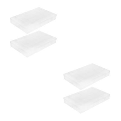  4 PCs Clear Plastic Organizer Box Divider Box Multifunktionaler