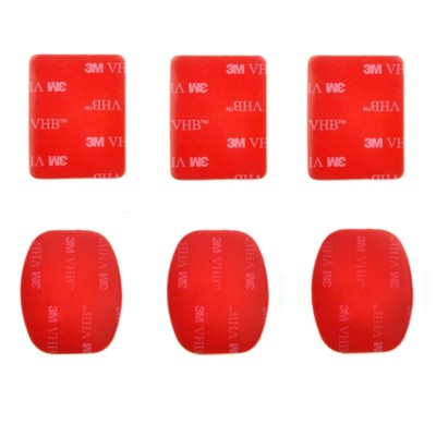 PULUZ 3M VHB Adhesive Pads | 3 Flat + 3 Curved | Strong Bond Multi-Surface