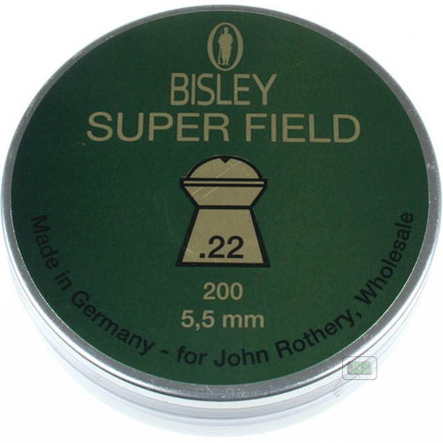 22 Bisley Super Field Air Rifle Pellets Superfield Heavy Target Airgun