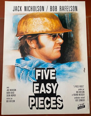 Plakat Five Pieces Montagehose Easy Jack Nicholson Bob Rafelson 40x60cm