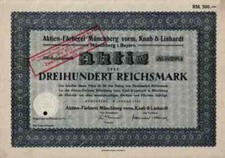 F&auml;rberei M&uuml;nchberg Knab Linhardt Forchheim AFM Marl H&uuml;ls 1928 Vereinsbank