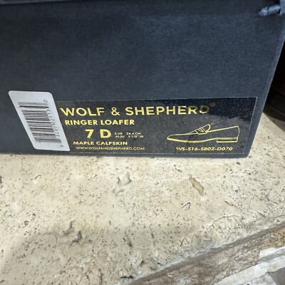 Wolf & Shepherd Ringer Penny Loafer Maple Calfskin Men display picture 2