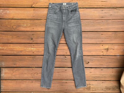 Citizens of Humanity Chrissy Uber High Rise Skinny Gray Jeans Womens Size  27x29