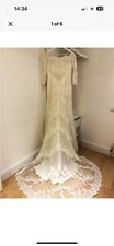 Gorgeous New Unworn Lace Fit & Flare Wedding Dress, Fits Size 14 Petite Bride