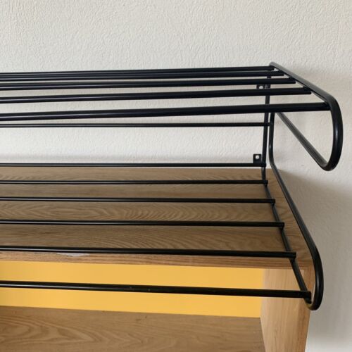 Vintage Étagère IKEA FRAN En Metal Noir Porte Chaussure Louise Hederstrom - Imagen 8 de 10