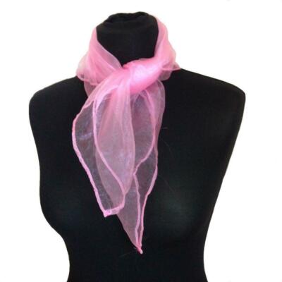 Pink Neck Scarf 20s 30s 40s 50s Scarf Ladies Grease Tie Fancy Dress | eBay