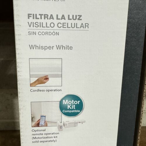 Pantalla Celular Inalámbrica 29” W X 72” H Compatible con Motor Susurro Blanco - Imagen 7 de 12