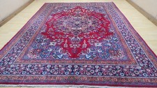 VERY LARGE Carpet Rug HAND MADE Wool Vintage Living Room ORIENTAL 11ft 3 x 8ft 2