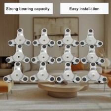 Furniture Moving Dolly Set 3 Wheel Iron Tri Dolly Triangle Swivel Caster Wheel