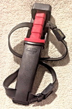 Vintage Dacor Stainless Steel Scuba Diving Knife w/ Rubber Leg Sheath Japan Red