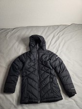 Columbia Omni-Heat Puffer Jacket Youth Size Medium Black Hooded Winter Play NEW