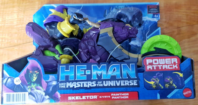 He-Man Masters of the Universe Panthor Skeletor Power Attack Vehicle OVP Neu 