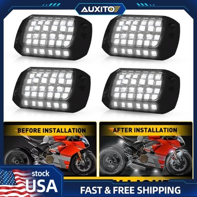 Set of 4pcs 36-LED Car Under Underglow Underbody System Light Neon Kit Rock Lamp