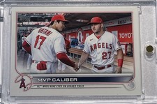 2022 Shohei Ohtani Mike Trout Topps Update MVP Caliber #US115