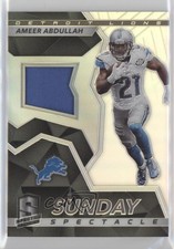 2017 Panini Spectra Sunday Spectacle 156/199 Ameer Abdullah #15 n1u