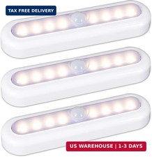 3 Pack 7  Motion Sensor Lights Indoor Battery...