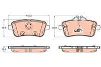 TRW GDB1947 BremsklöTze, BremsbeläGe FüR MERCEDES-BENZ M-CLASS (W166)