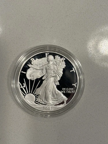 2007-W Proof American Silver Eagle Dollar $1