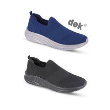 Mens DEK Slip On Trainers Casual Lightweight Memory Foam Comfort Walking Boys
