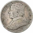 Italien Staaten, PAPAL STATES, Pius IX, 20 Baiocchi, 1865, Rome, Silber, S+