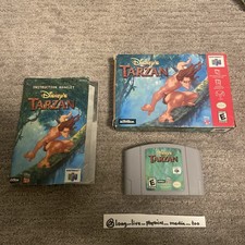 Disney's Tarzan Nintendo 64 N64 Authentic CIB Complete Tested Manual Box