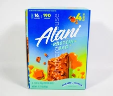 Alani Protein Bars CARAMEL CRUNCH Flavor 1.69oz Bar 4 count Box 09/2026