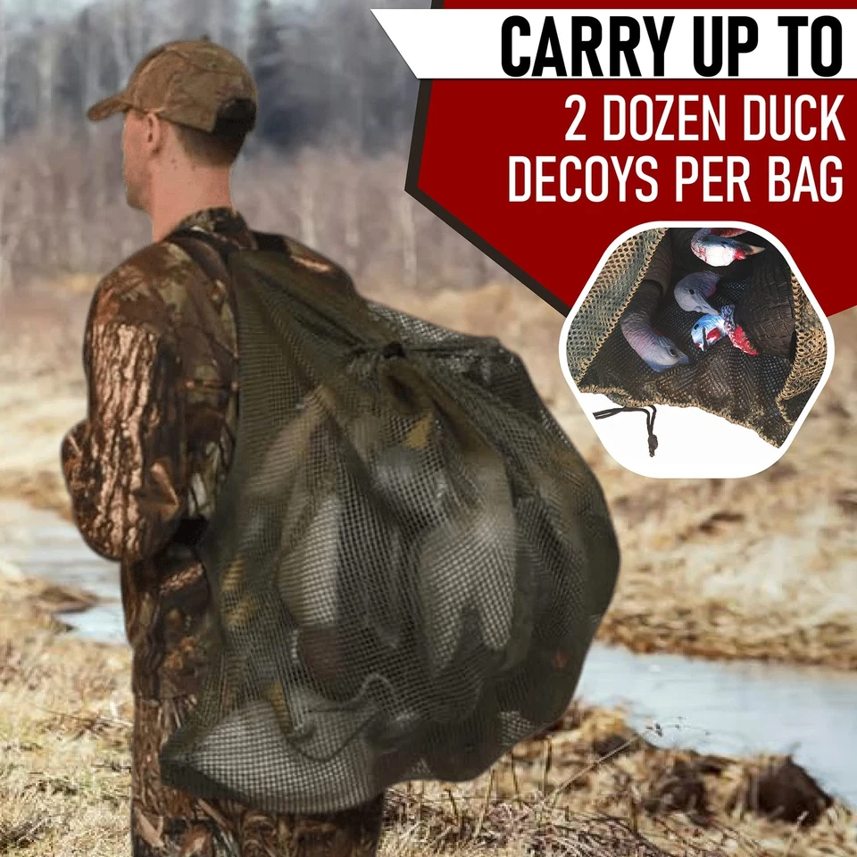 DecoyPro Mesh Decoy Bags - 2 Decoy Bag Bundle - Duck Decoy Bag - Goose Decoy Bag - Image 2 of 4