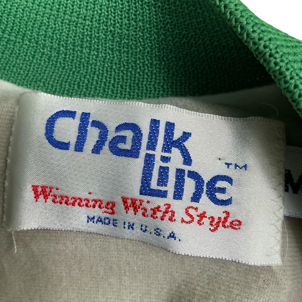 Jaqueta vintage MLB Oakland A's Athletics anos 80 linha de giz fanimation tamanho médio - Imagem 3 de 4