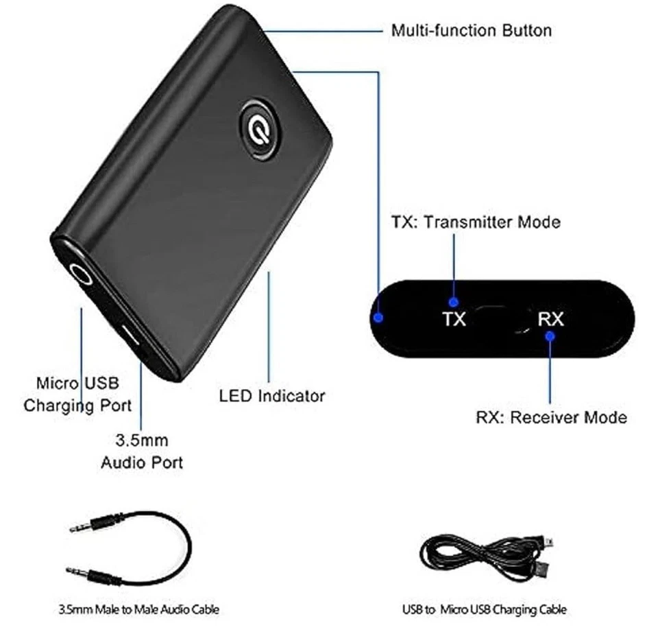 Adattatore Bluetooth wireless 2 in 1 di Taotronics - Immagine 3 di 4