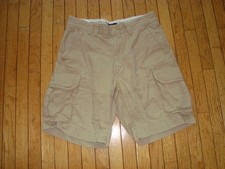 POLO RALPH LAUREN KHAKI COLOR CARGO SHORTS POLO CLASSIC CHINO MENS SIZE 34 GREAT