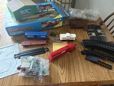 ERTL Farm Country Railroad Freight Train Set Near Complete W/many parts - EUC