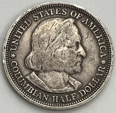 1893 50C Columbian Exposition Silver Half Dollar | eBay