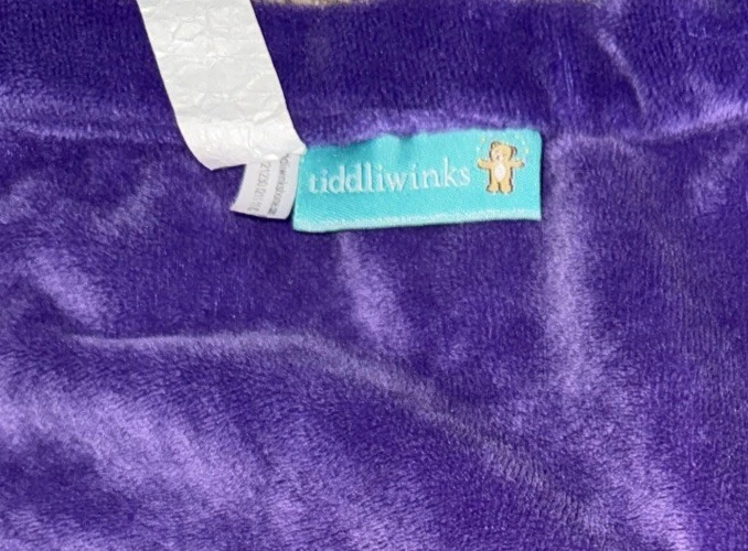 Tiddliwinks Hippo Lovey Púrpura Rosa Arco Manta de Seguridad Suave Bebé Juguete Peluche Foto 4 de 4