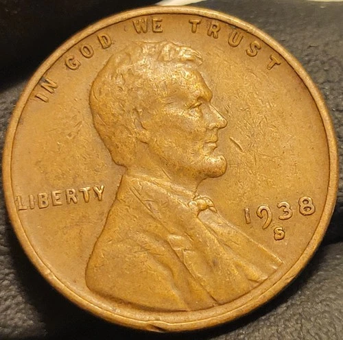 1938-S Lincoln Wheat Cent Penny! Nice Condition!