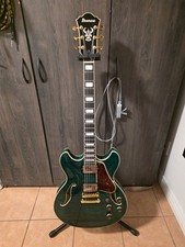 Ibanez Artcore Expressionist AS93FM Electric Guitar Transparent Moss Green
