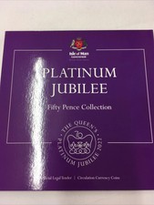 Platinum Jubilee 50p coin set IOM