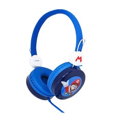 Image of OTL Technologies SM1109 Super Mario Children's Wired Headphones Blue