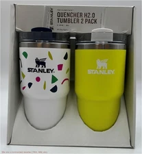 Stanley 2pk 20oz Stainless Steel Tumblers - Abstract Geos/Electric Yellow
