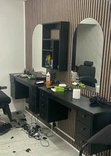 Barber Station Barber Unit Hand Made Space Saving Wall Mounted 